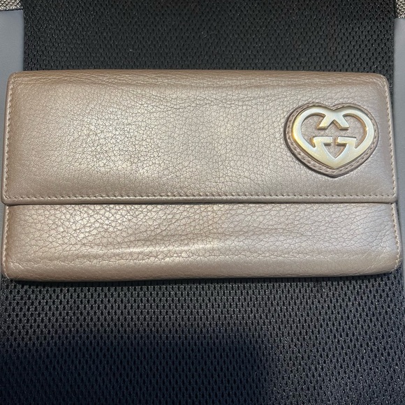 Gucci Leather Long Wallet - Gold - Picture 2 of 8